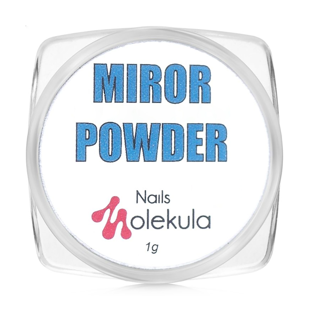 Дзеркальна пудра для нігтів Nails Molekula Professional Mirror Powder, 01 Срібло, 0.5 г